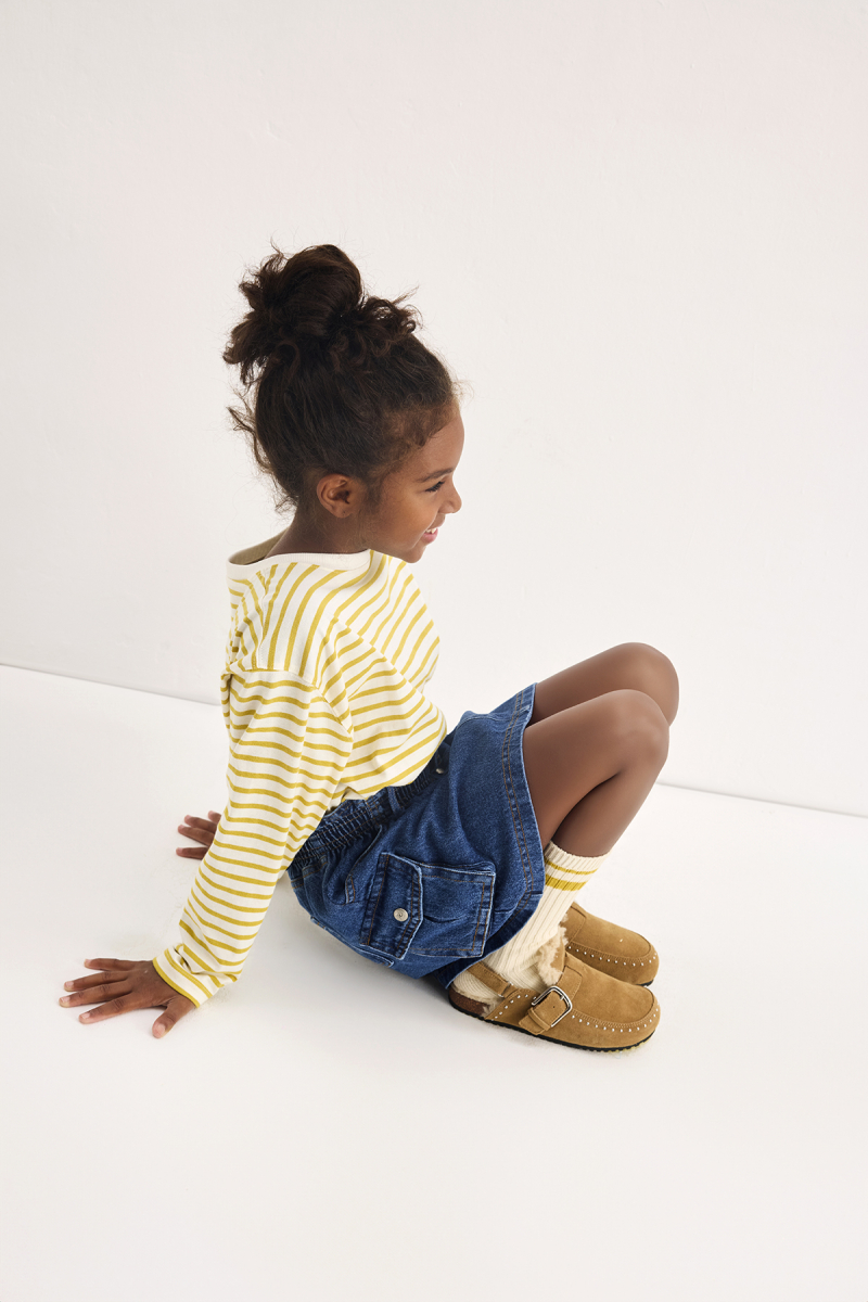 Mustard Striped Long Sleeve T-shirt - 5