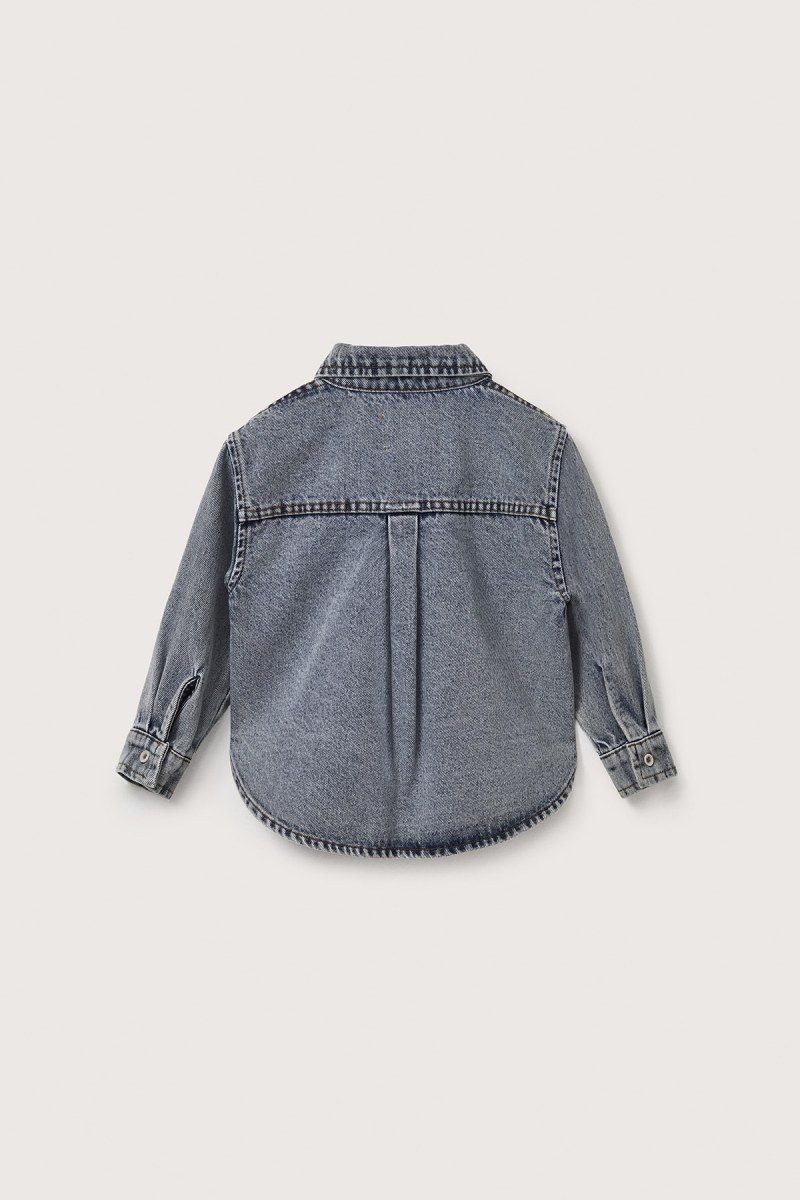 Noa Mavi Denim Gömlek - 8