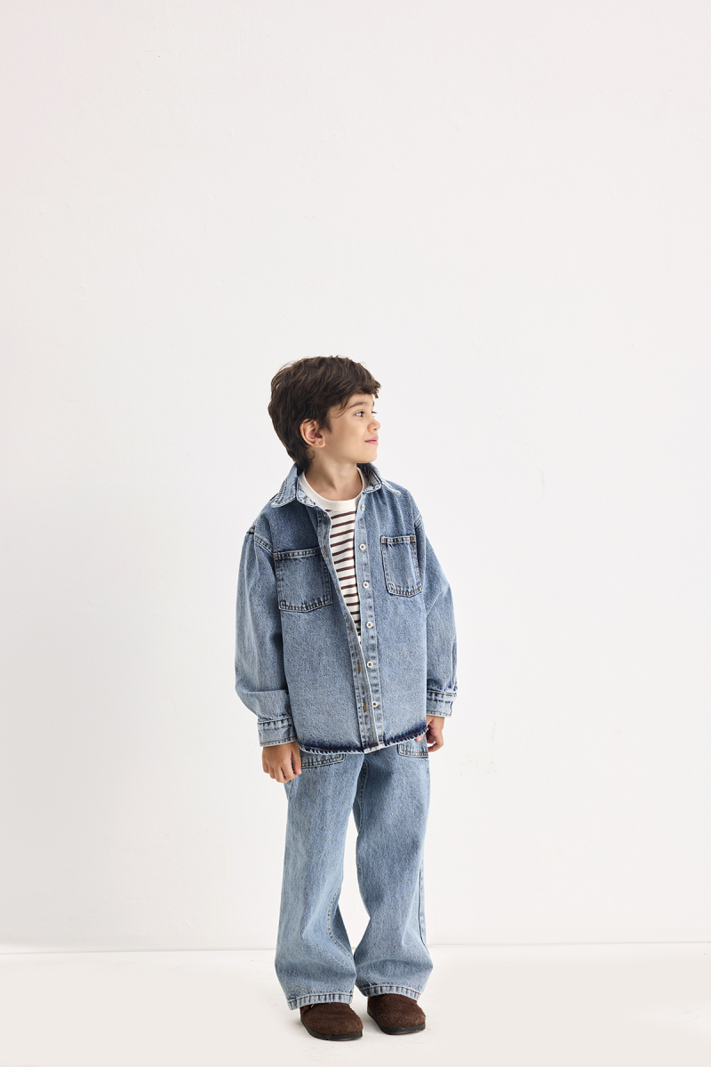 Noa Mavi Denim Gömlek - 2