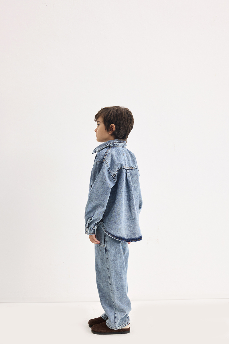 Noa Mavi Denim Gömlek - 4