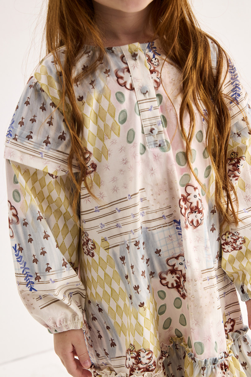 Nola Patch Patterned Dress - 2