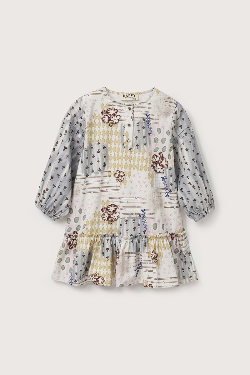 Nola Patch Patterned Dress - 4