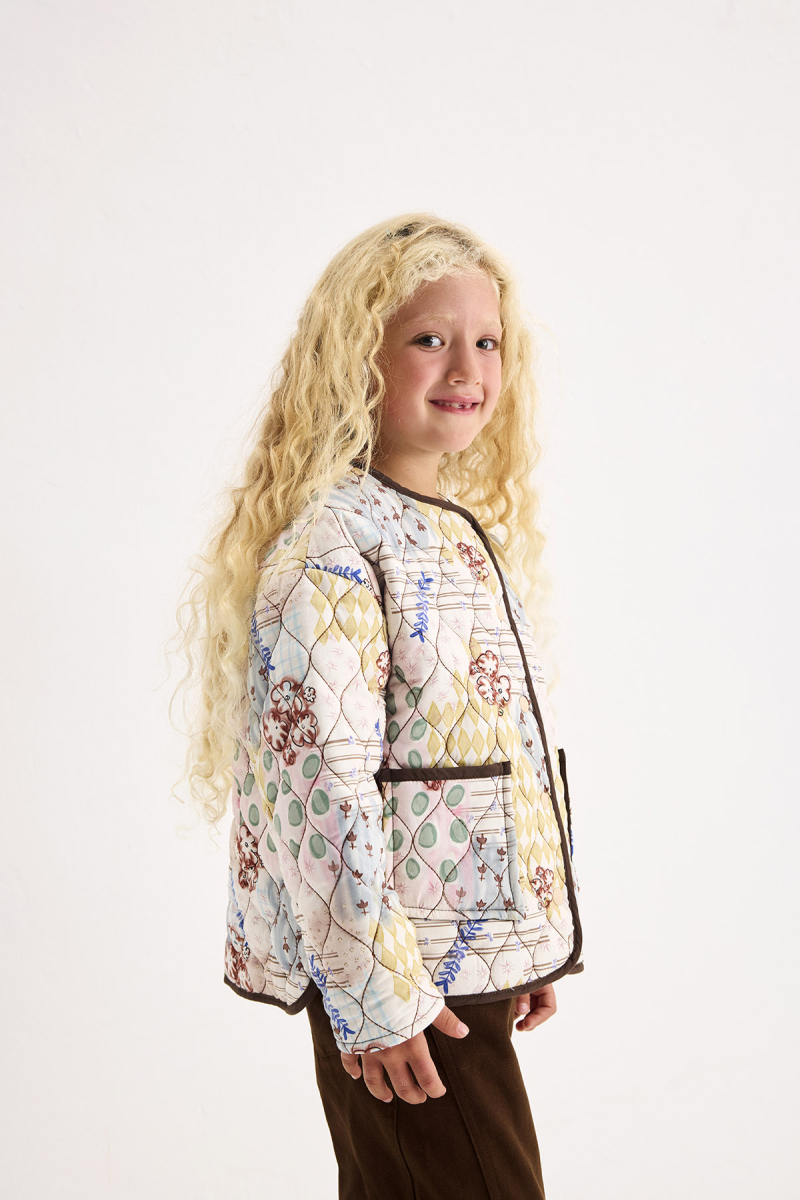 Nola Patch Patterned Quilted Jacket - 2