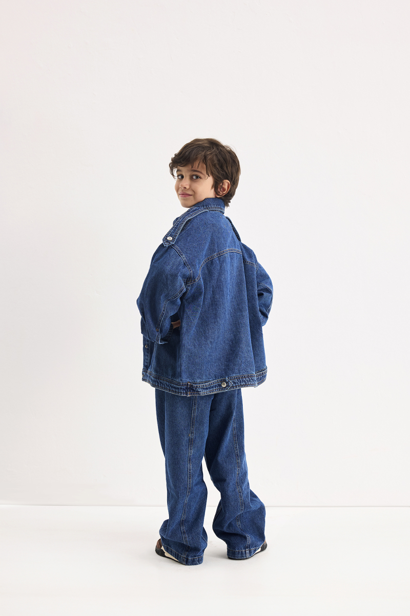 Nova İndigo Denim Ceket - 2