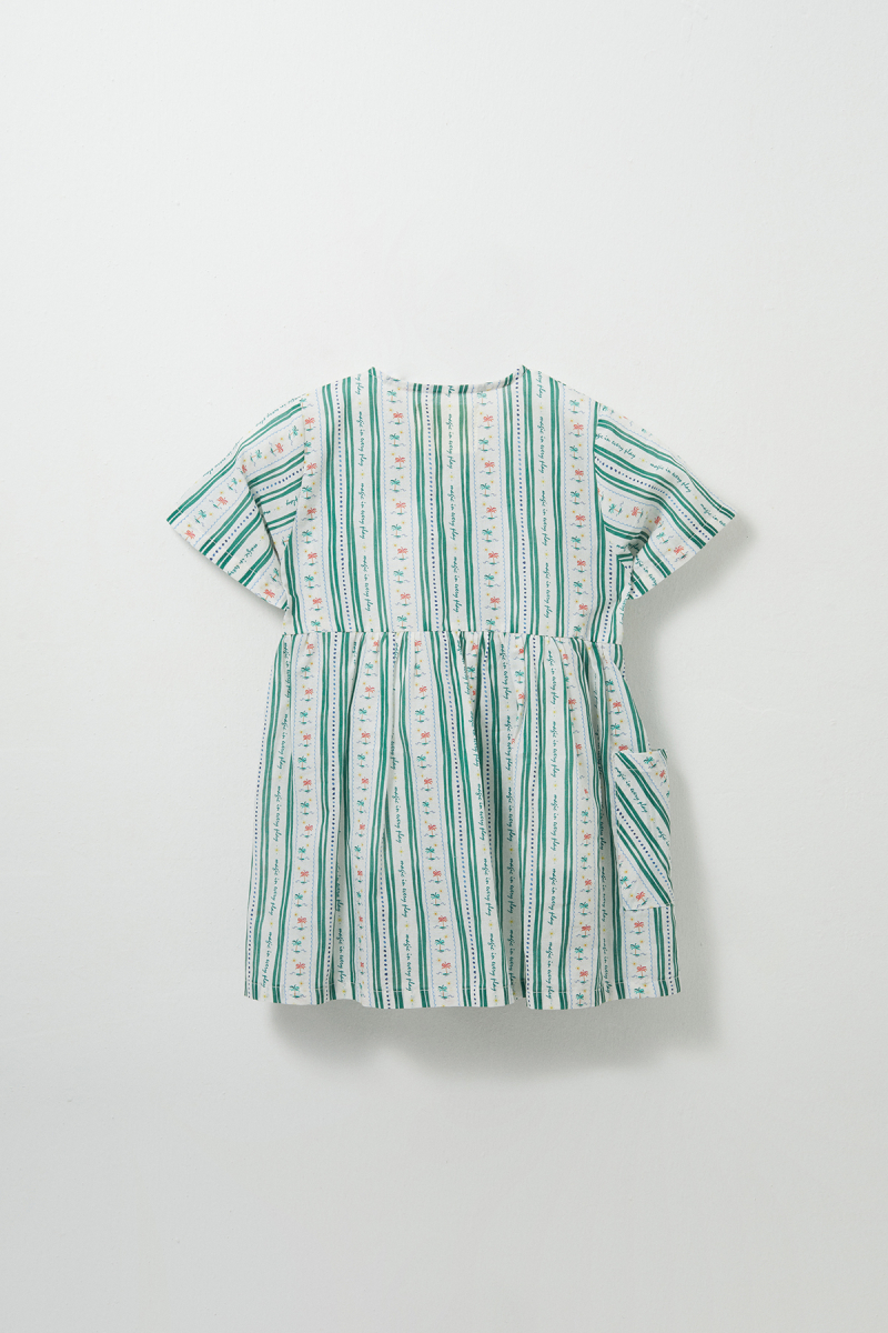 Palm Patterned Dress - 3