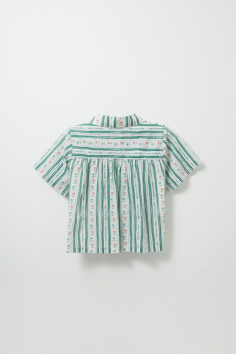 Palm Patterned Shirt Short Set - 4