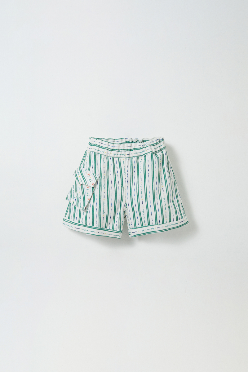 Palm Striped Permuda Shorts - 1