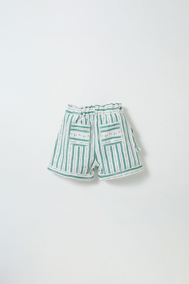 Palm Striped Permuda Shorts - 3