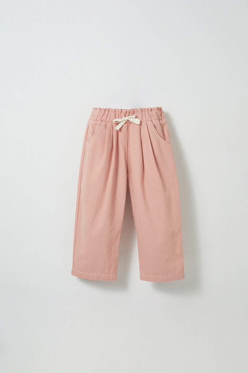 Pastel Color Cotton Carrot Trousers - 3