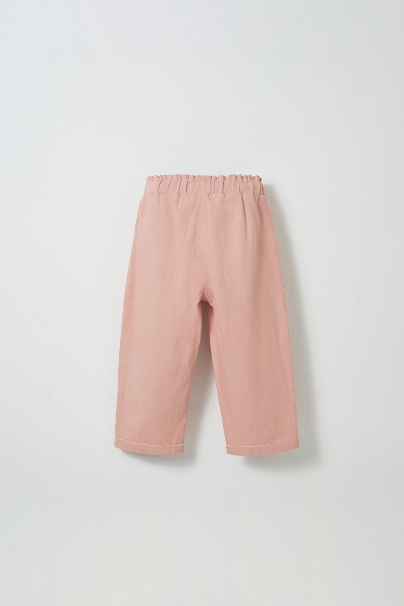 Pastel Color Cotton Carrot Trousers - 5