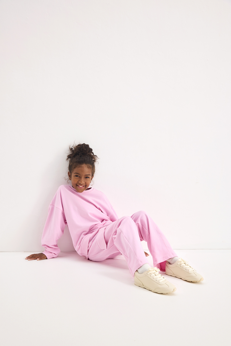 Pink Cargo Pocket Embroidered Trousers - 3