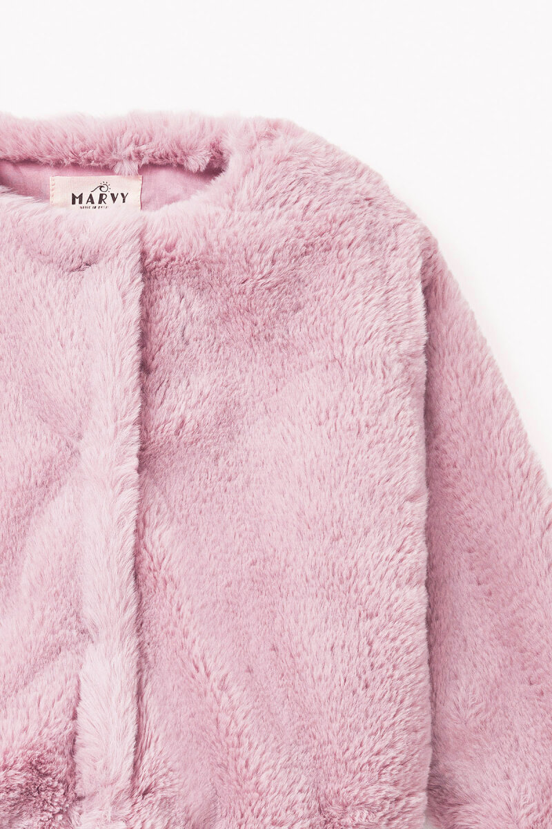 Pink Faux Fur Jacket - 4