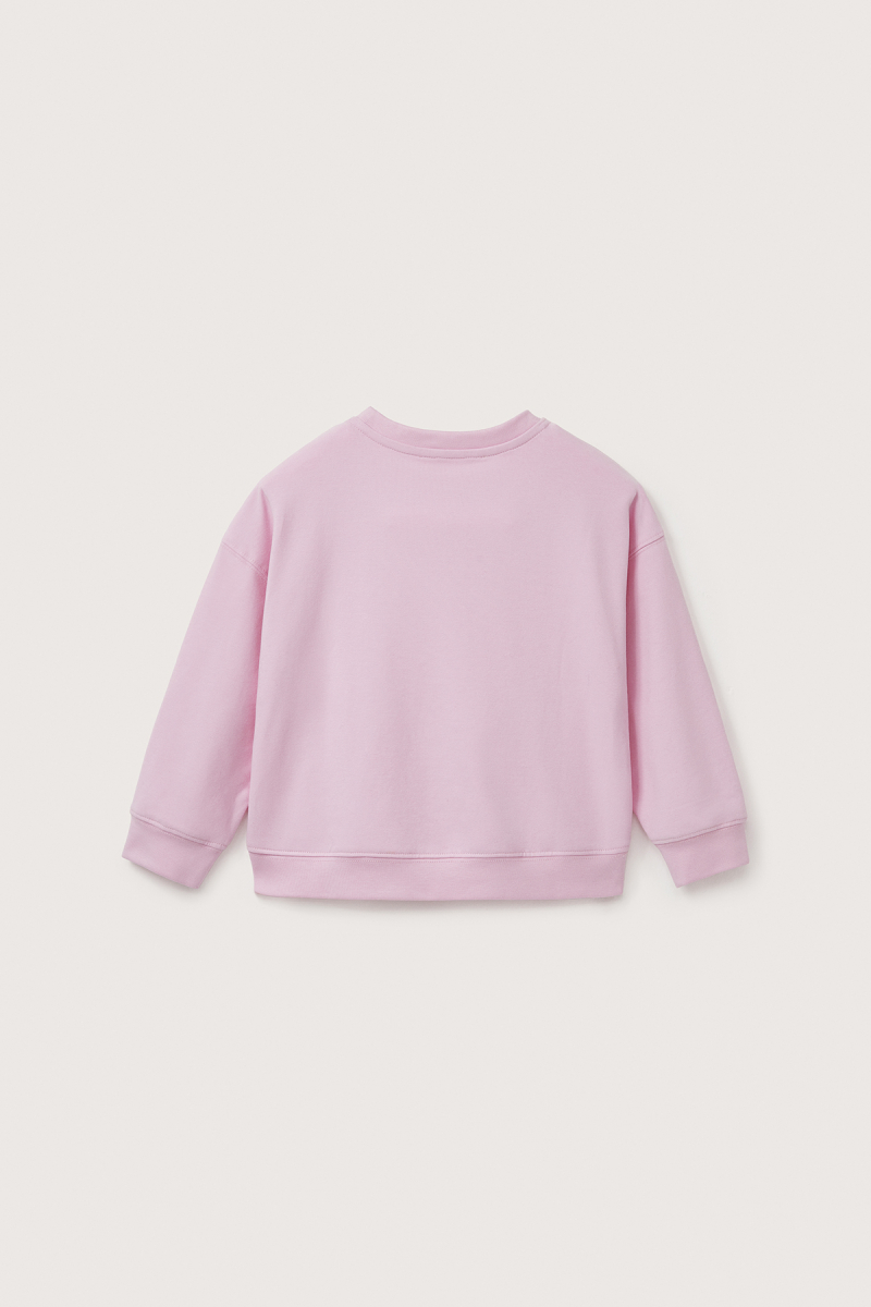 Pink Oversized Embroidered Sweatshirt - 5