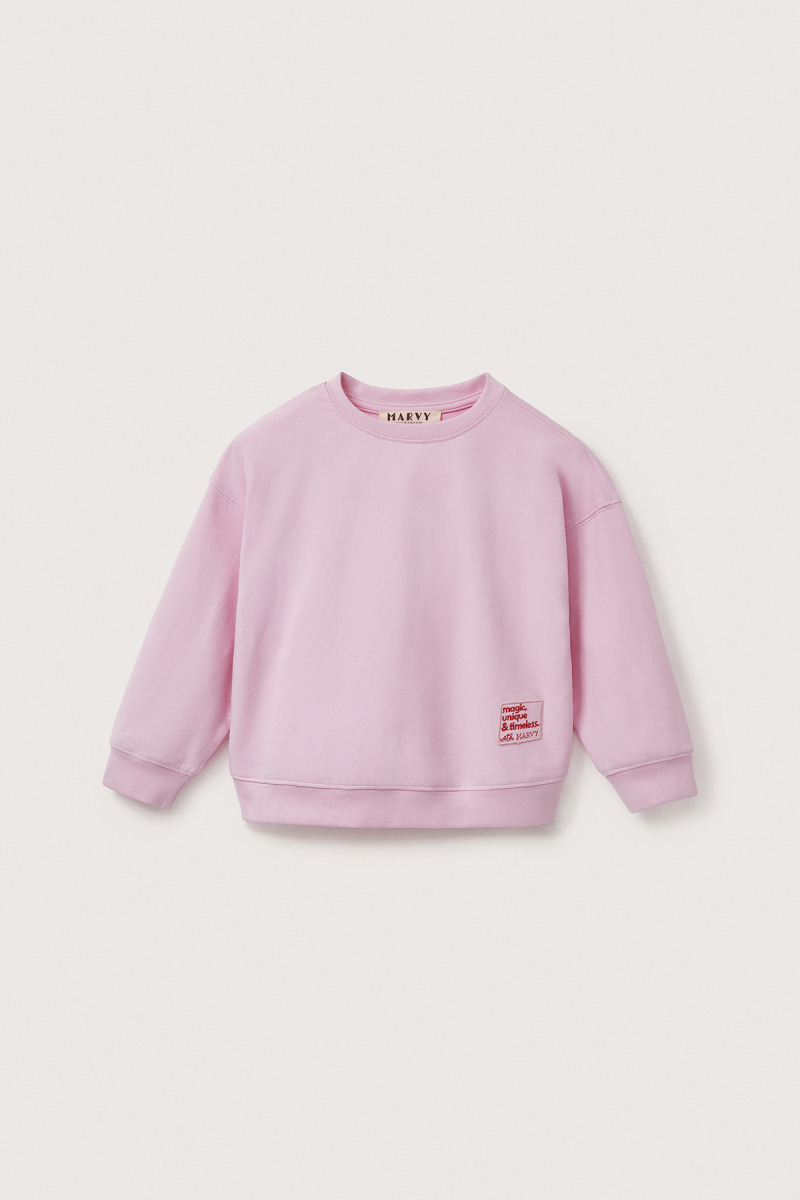 Pink Oversized Embroidered Sweatshirt - 2