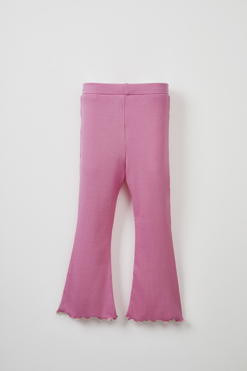 Pink Ribbed T-shirt - Tights Set - 7