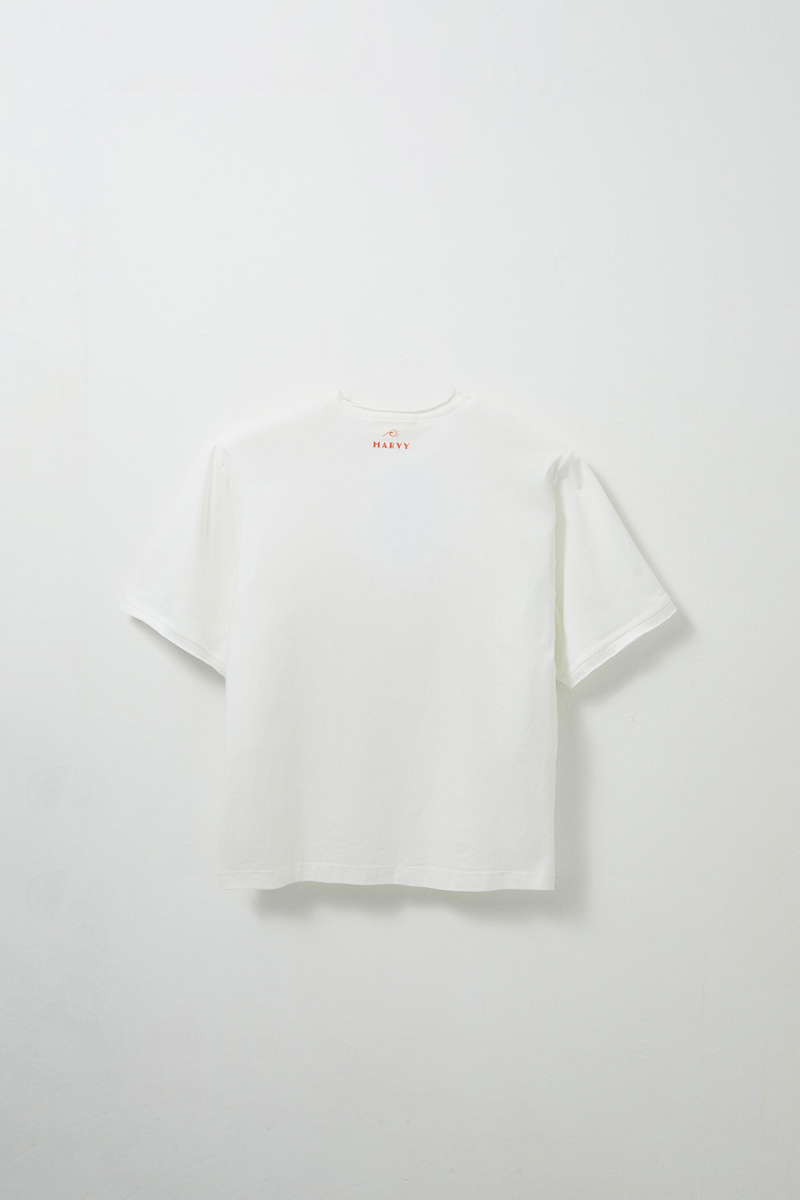 Pizza Margarita Baskılı Oversize Tshirt - 4