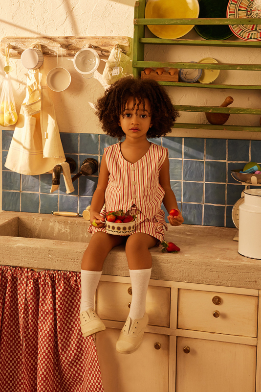 Red Striped Mini Skirt - MARVY