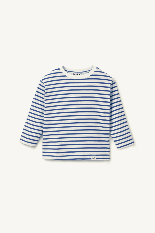 Saks Blue Striped Long Sleeve T-shirt 