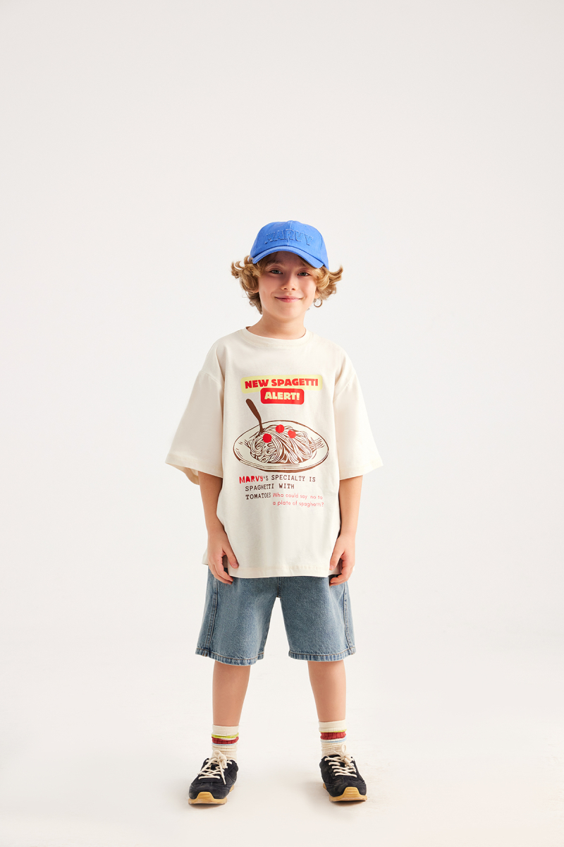 Spaghetti Printed T-shirt - 3