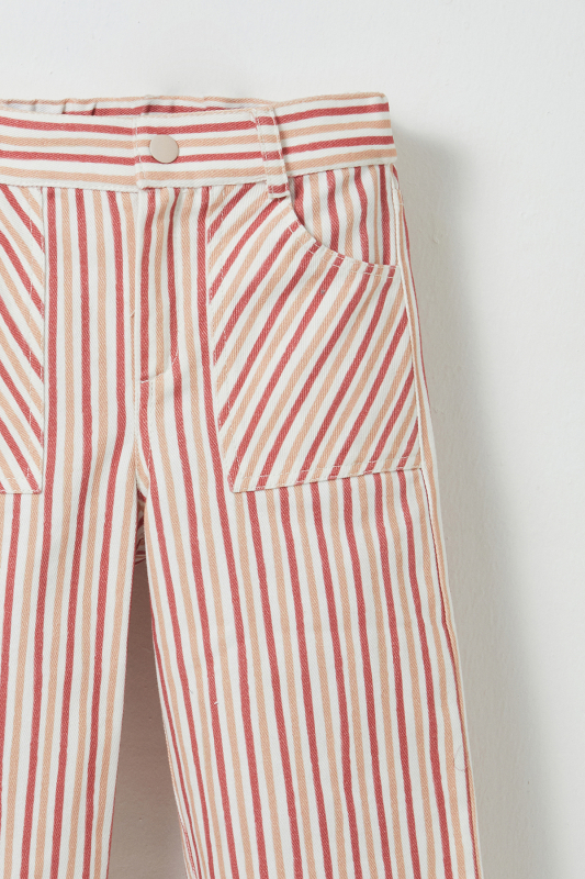 Striped Gabardine Trousers - MARVY (1)