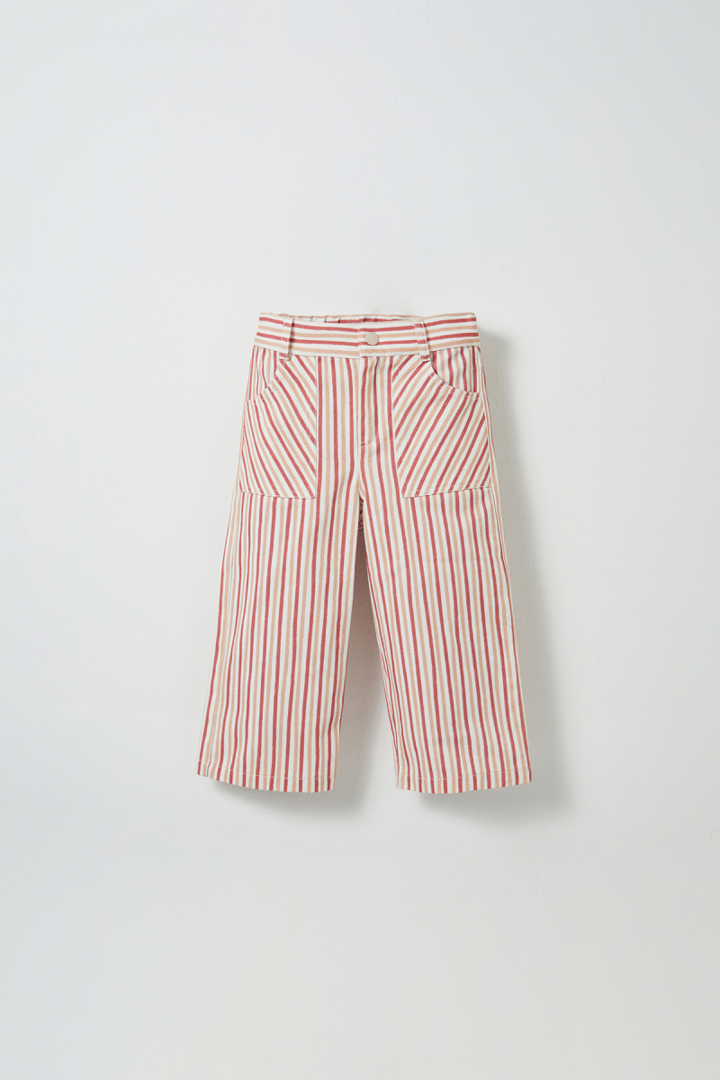 Striped Gabardine Trousers - 1