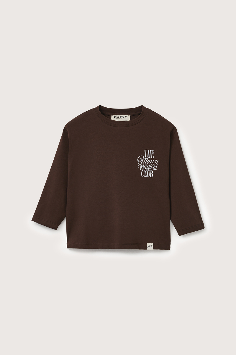 The Marvy Magical Club Brown Printed Long Sleeve T-shirt - 4