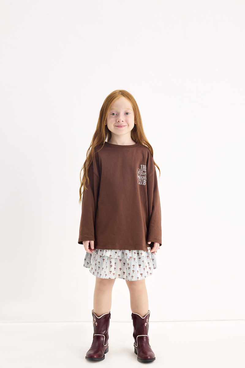The Marvy Magical Club Brown Printed Long Sleeve T-shirt - 3