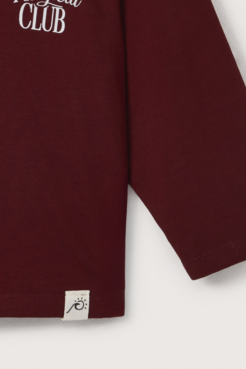 The Marvy Magical Club Burgundy Printed Long Sleeve T-shirt - 2