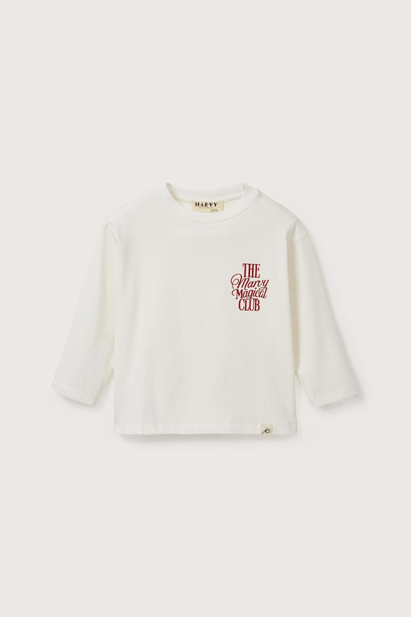 The Marvy Magical Club Ecru Printed Long Sleeve T-shirt - 4