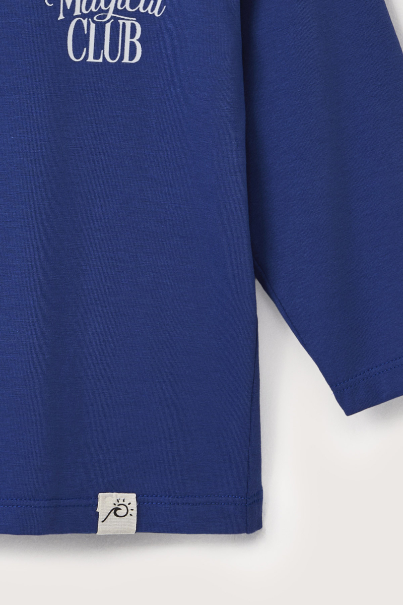 The Marvy Magical Club Saks Blue Printed Long Sleeve T-shirt - 4