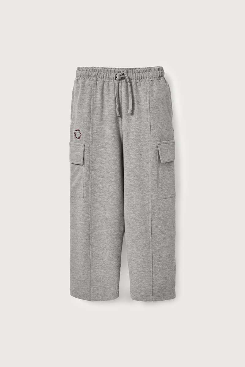 Timo Melange Cargo Pocket Embroidered Trousers - 2