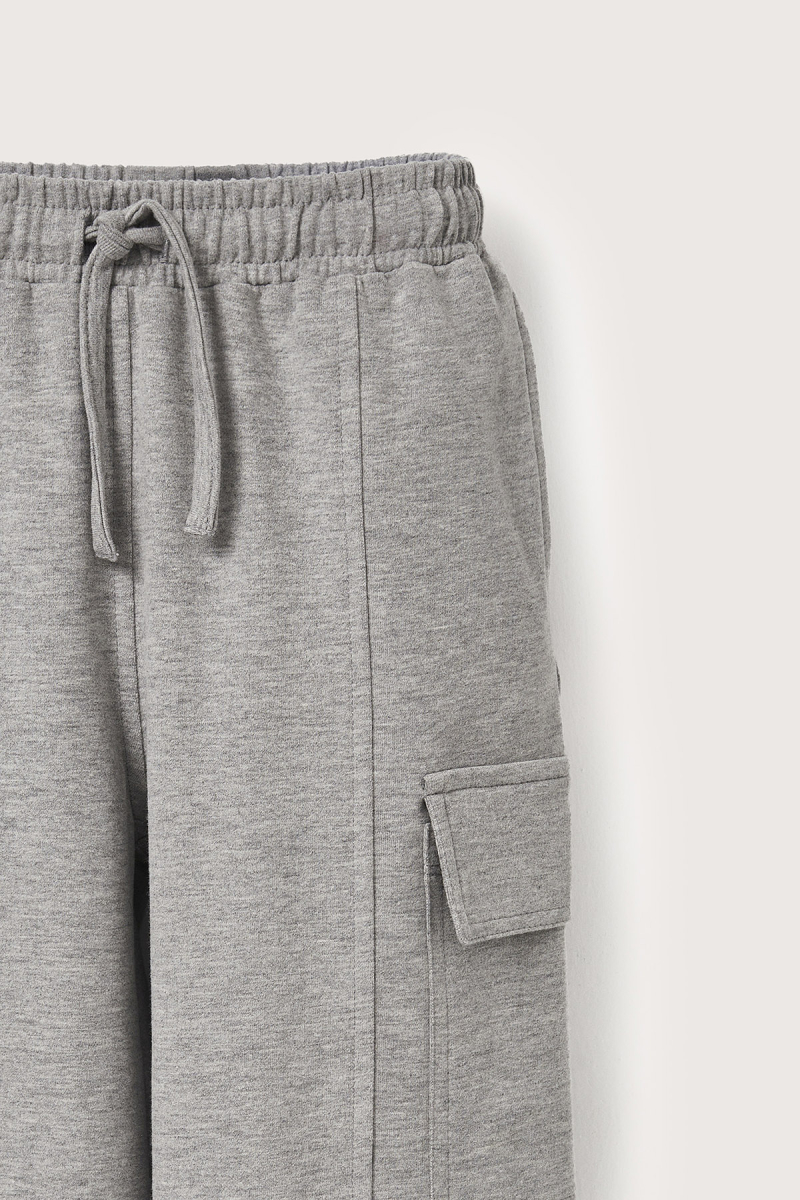 Timo Melange Cargo Pocket Embroidered Trousers - 3