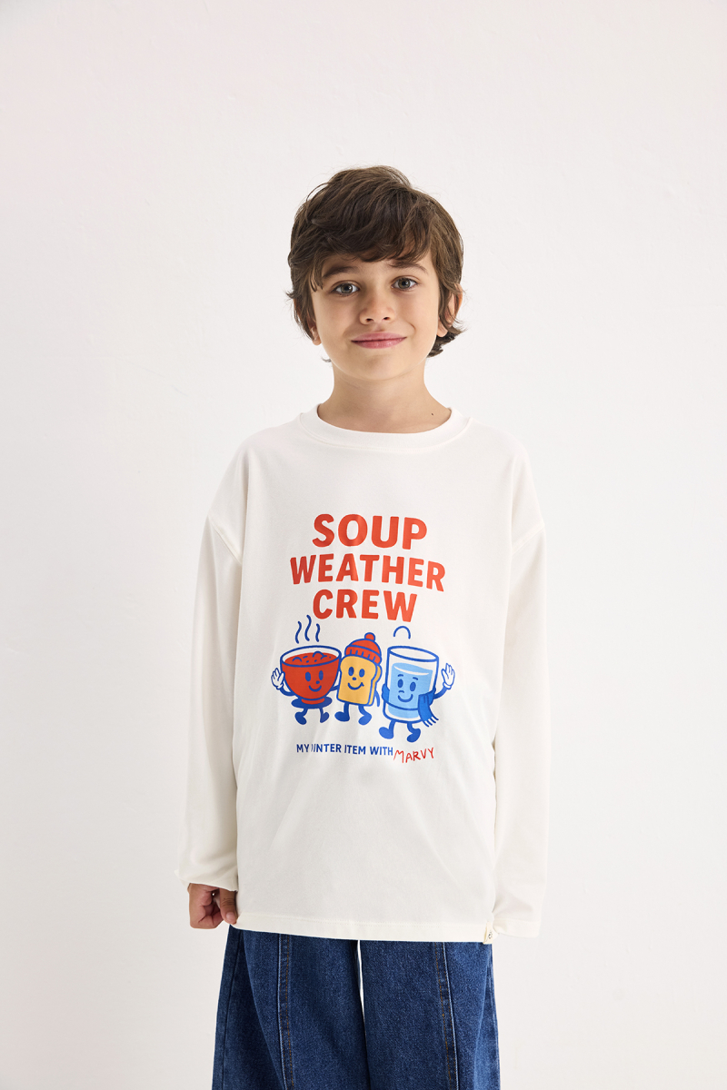 Winter Themed Printed Long Sleeve T-shirt - 1