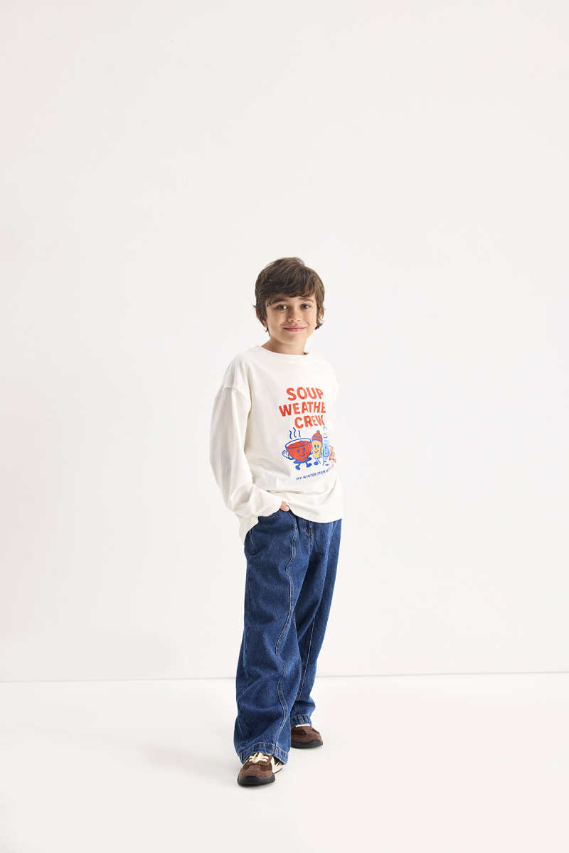 Winter Themed Printed Long Sleeve T-shirt - 4