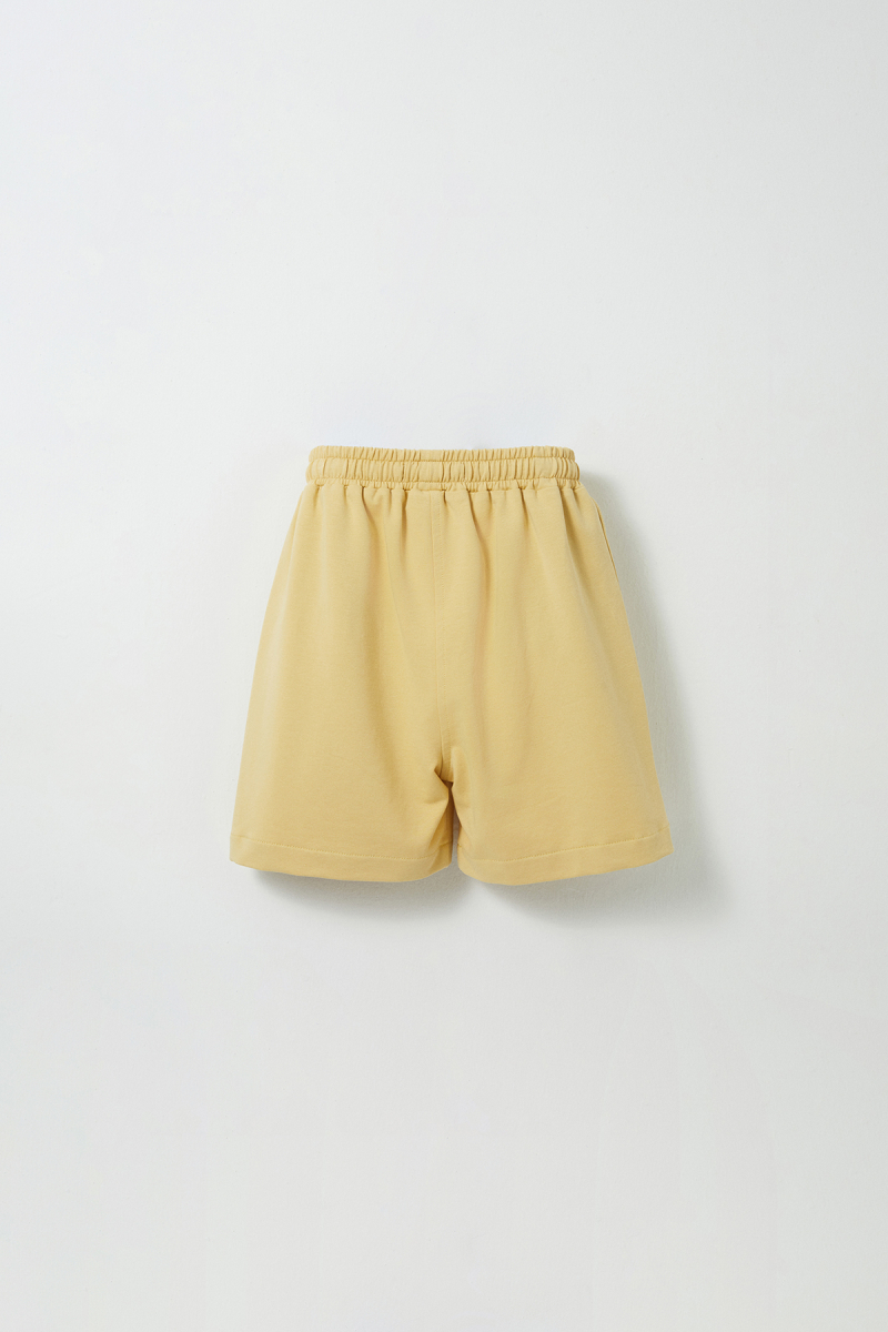 Yellow Embroidered Detailed Piping Bermuda Shorts - 4