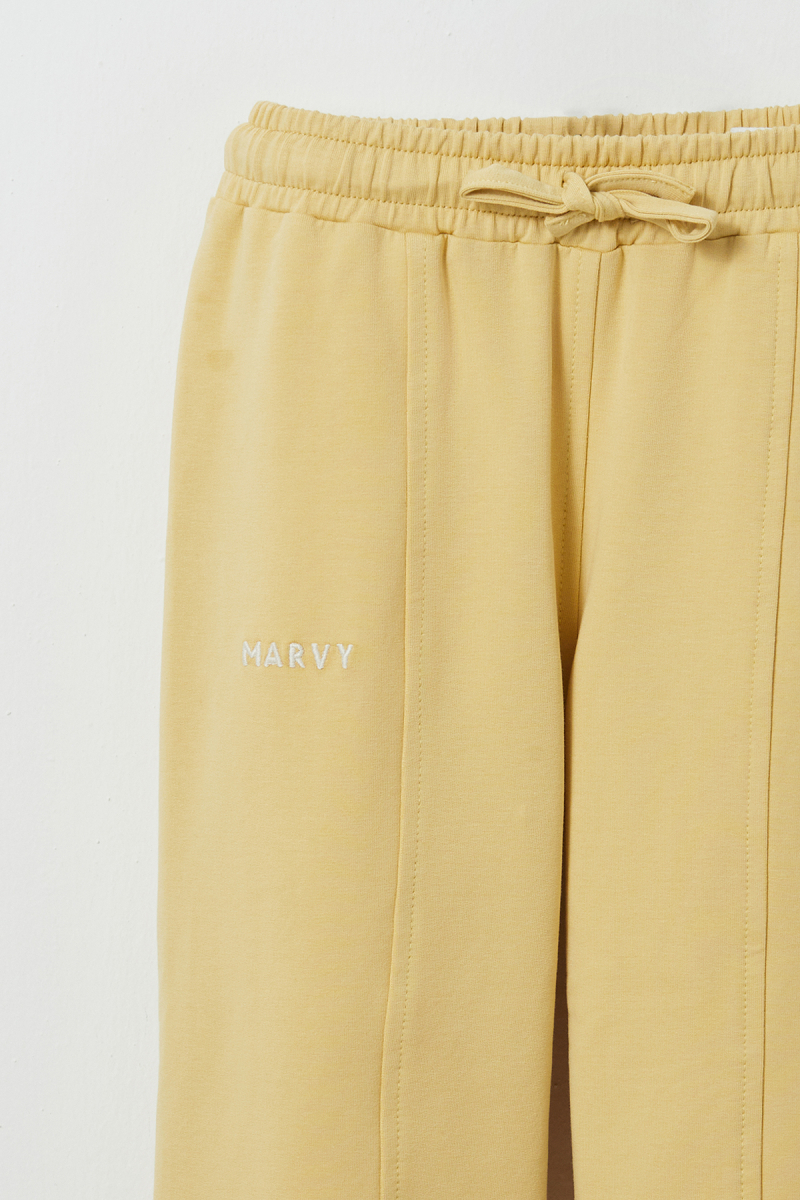 Yellow Embroidered Detailed Relaxed Leg Trousers - 3